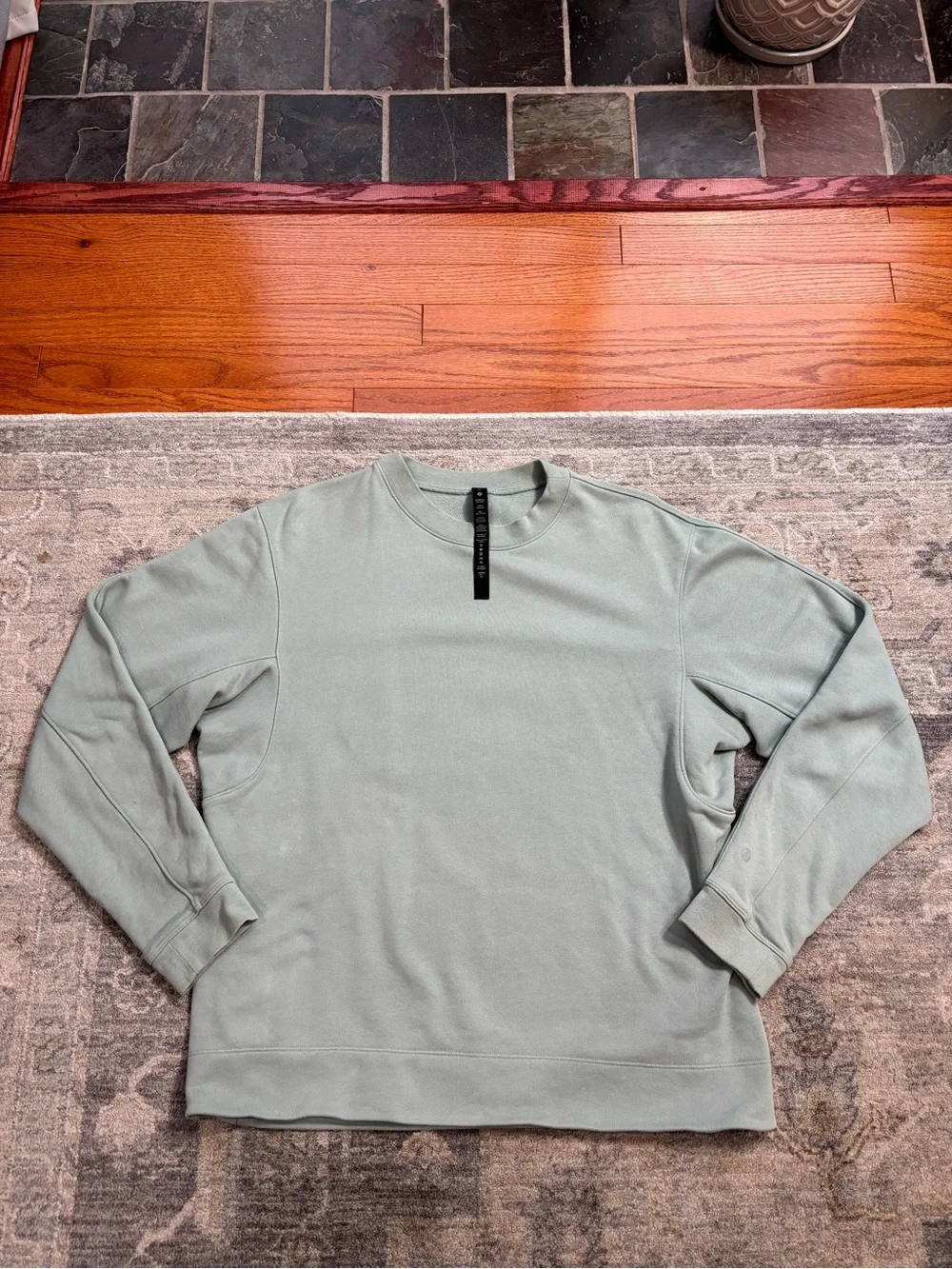 lululemon athletica Men's Mint Green Crewneck Sweatshirt